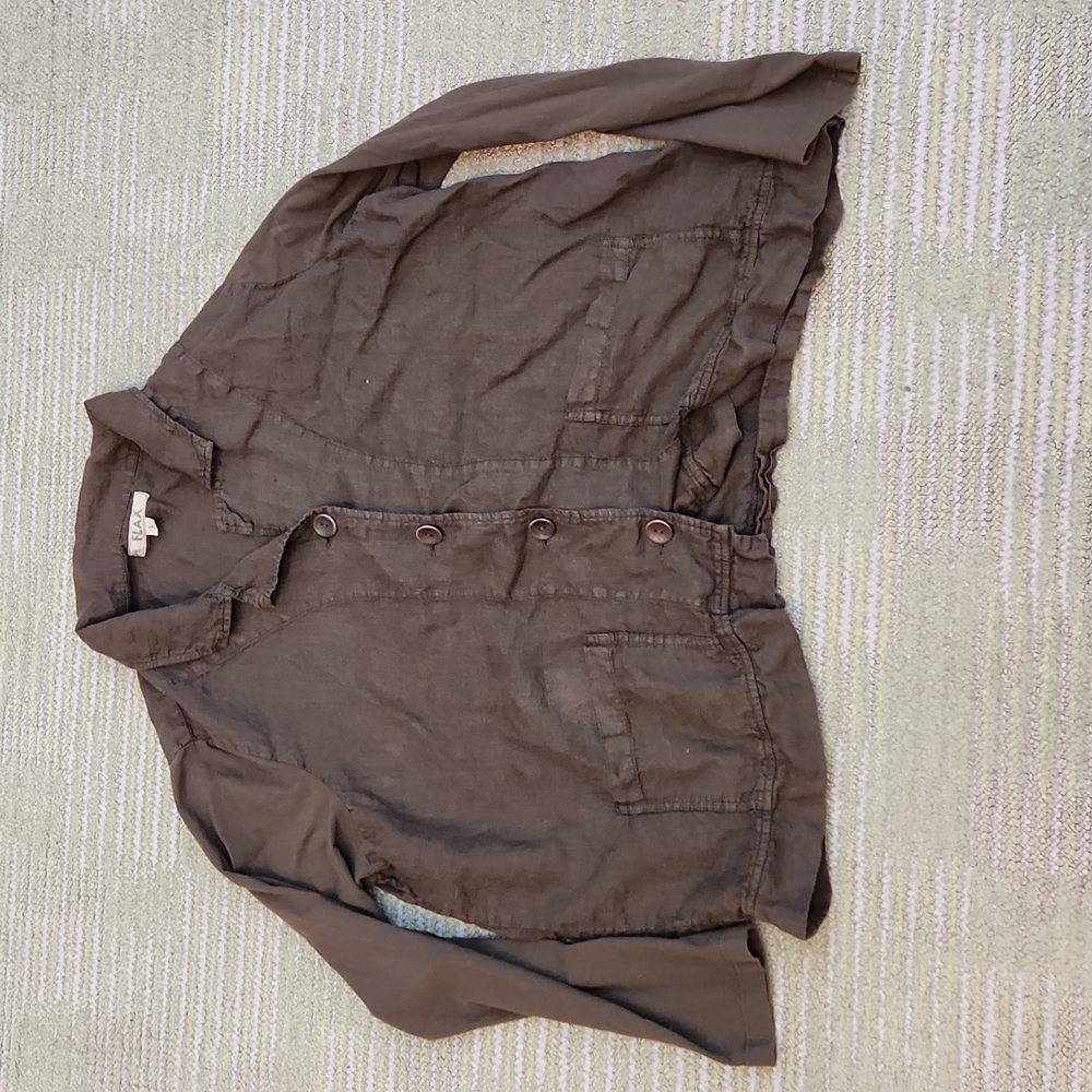 Flax Lightweight Jacket Size Large - image 4